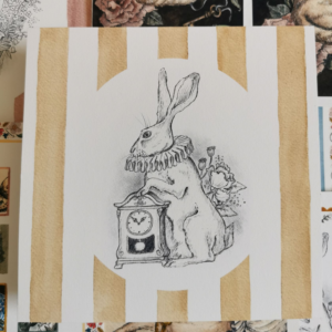 Affiche Le lapin Blanc