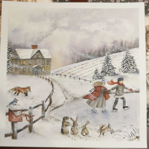 Carte de vœux Un Hiver à Orchard House