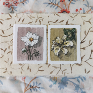 Art Original Old tapestry Miniatures- Duo N°1